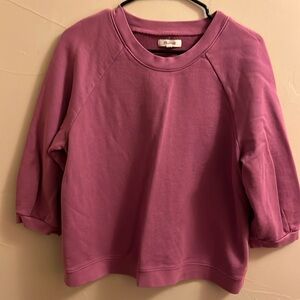 EUC Madewell 3/4 puff sleeved sweatshirt, size Medium